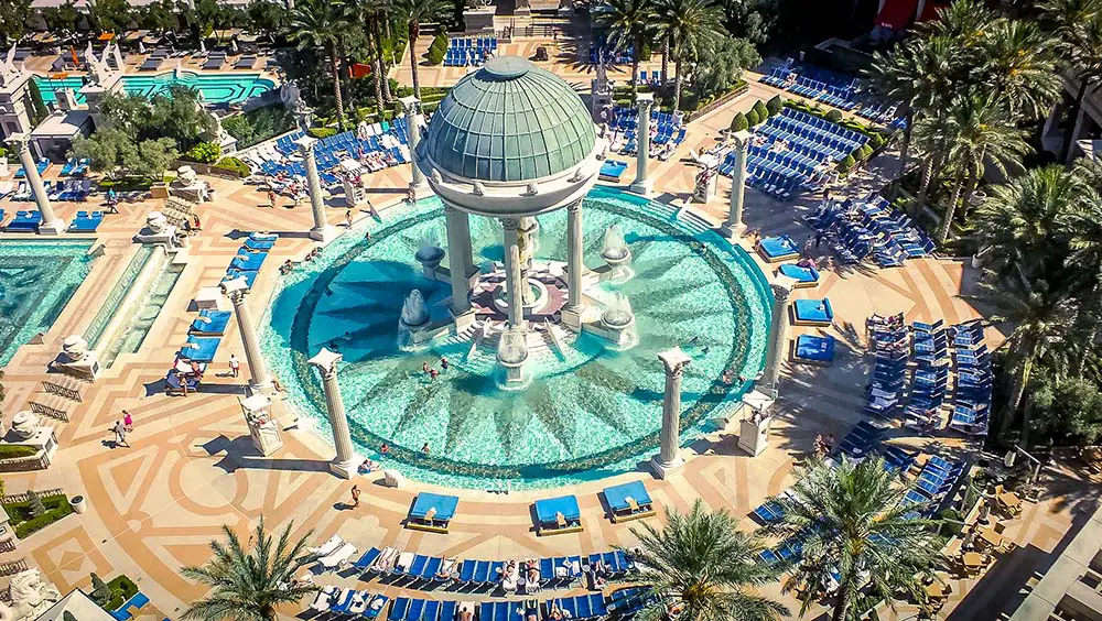 Caesar's Palace Pool View 3, Caesar's Palace in Las Vegas h…