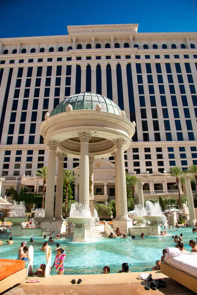 Is Caesars Palace pool free