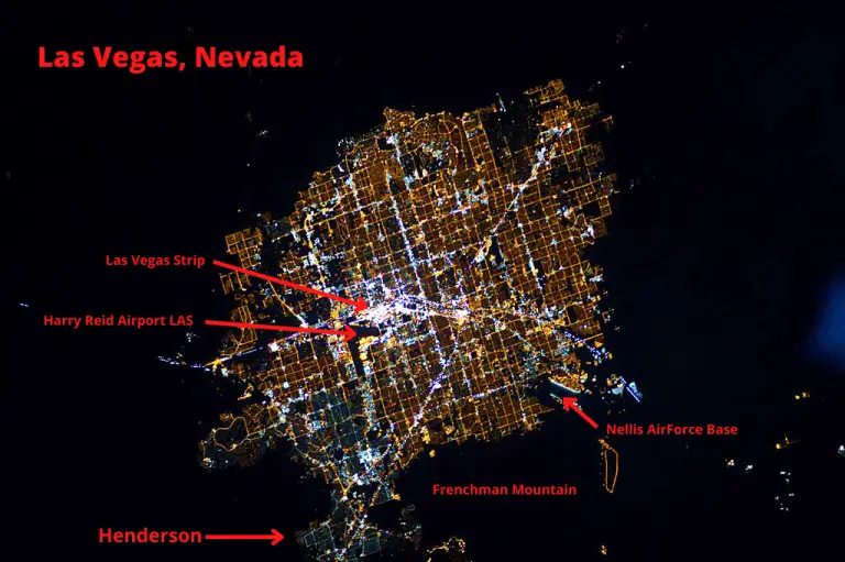 Can Las Vegas Be Seen From Space? (Lights, Strip, & Luxor) FeelingVegas