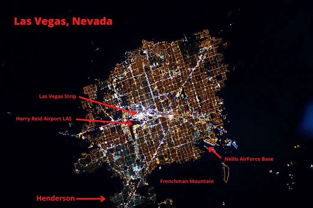 Las Vegas from space