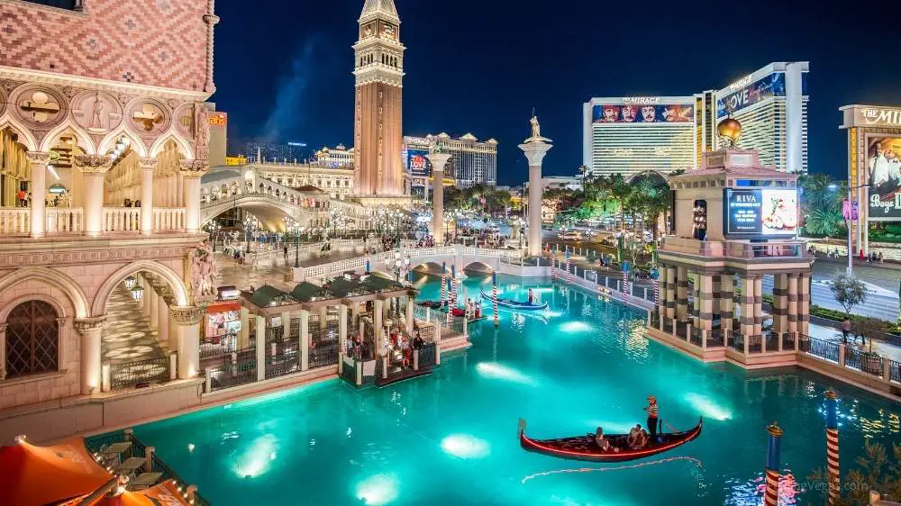 The Venetian at night: What are entertainment costs in Las Vegas