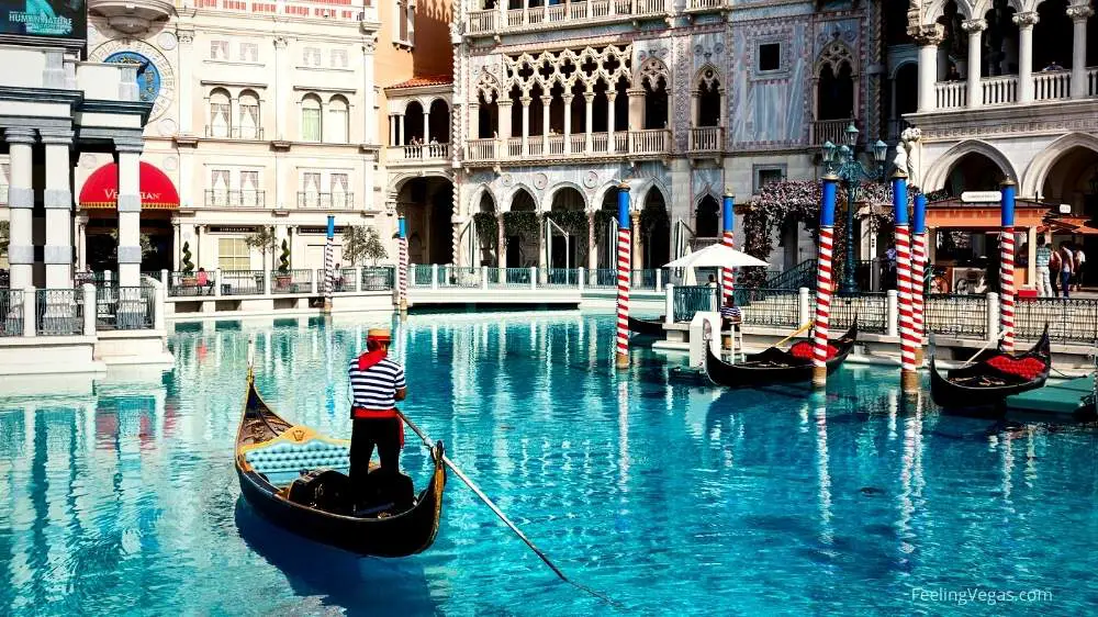 gondola ride at Venetian on the north end of the Strip