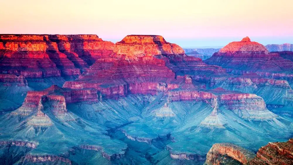 Grand Canyon National Park at sunset