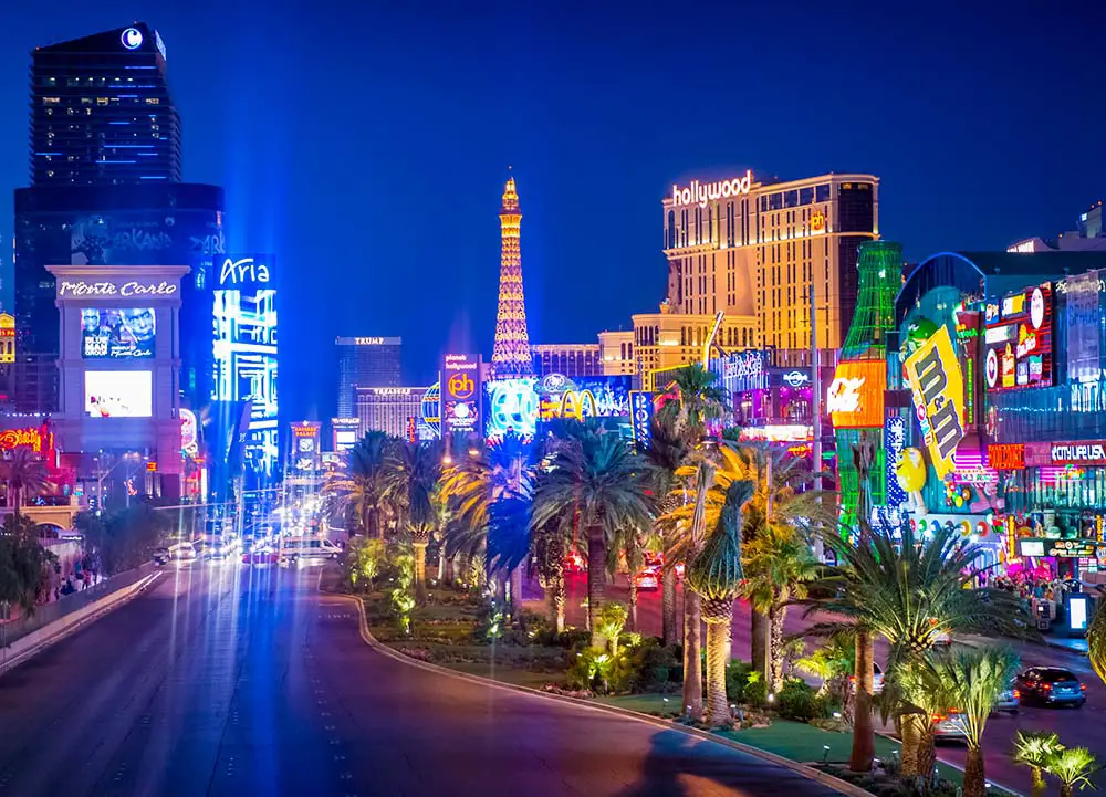 The Strip at night: How much for trip to Las Vegas