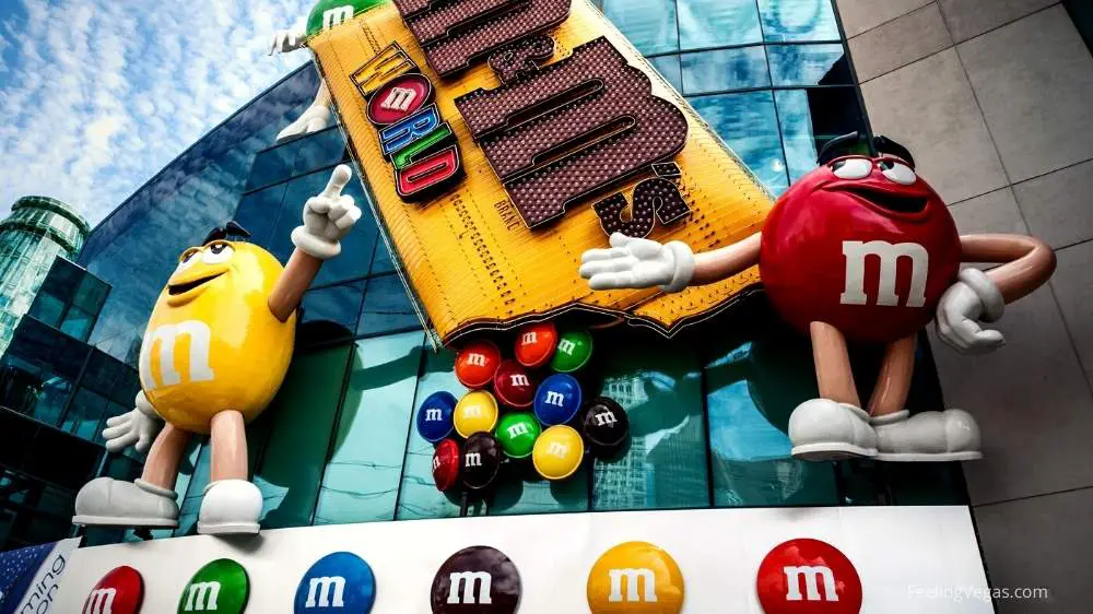 m&ms world on the south Las Vegas Strip