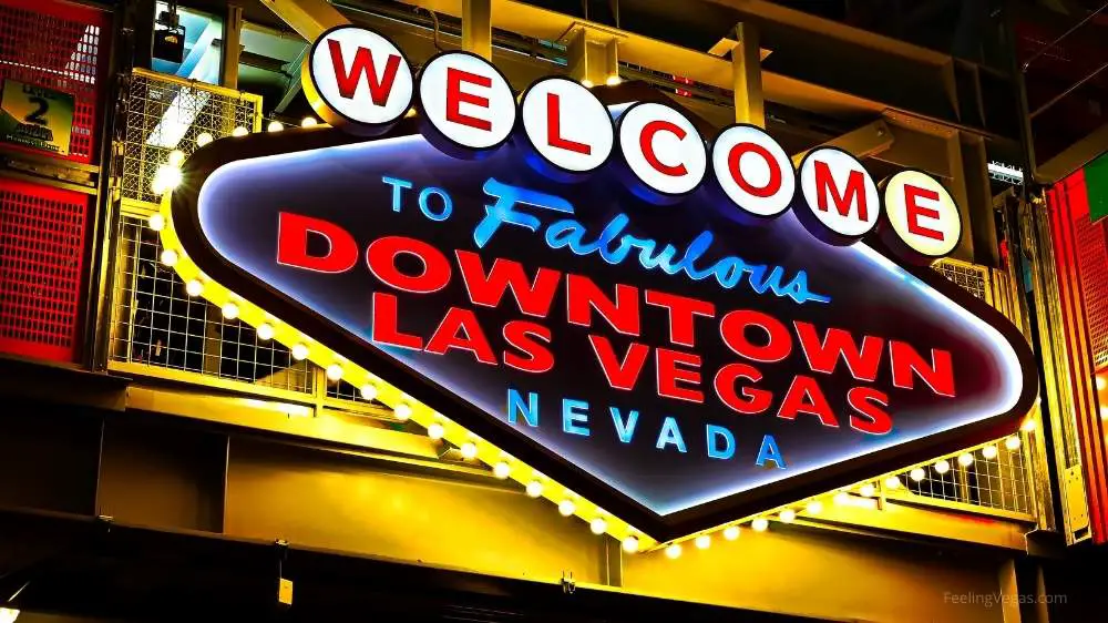 Welcome to downtown Las Vegas sign