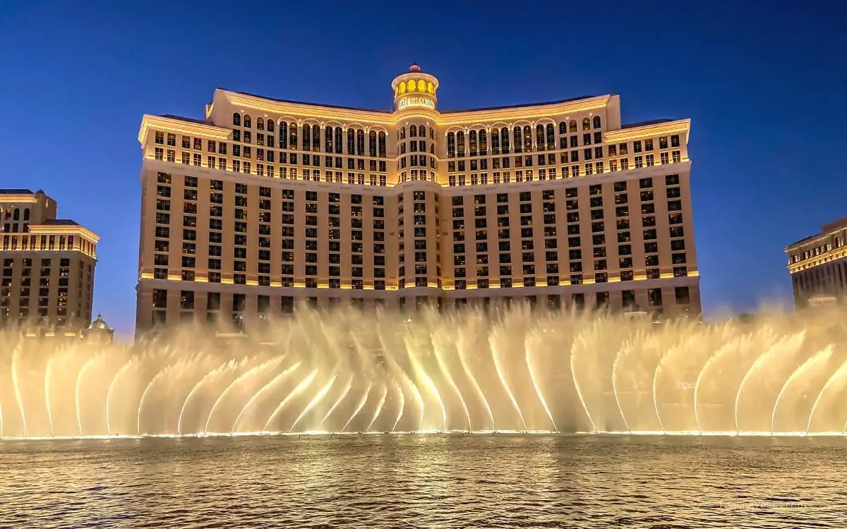 The Bellagio Fountains are one of the most well-known Bellagio shows