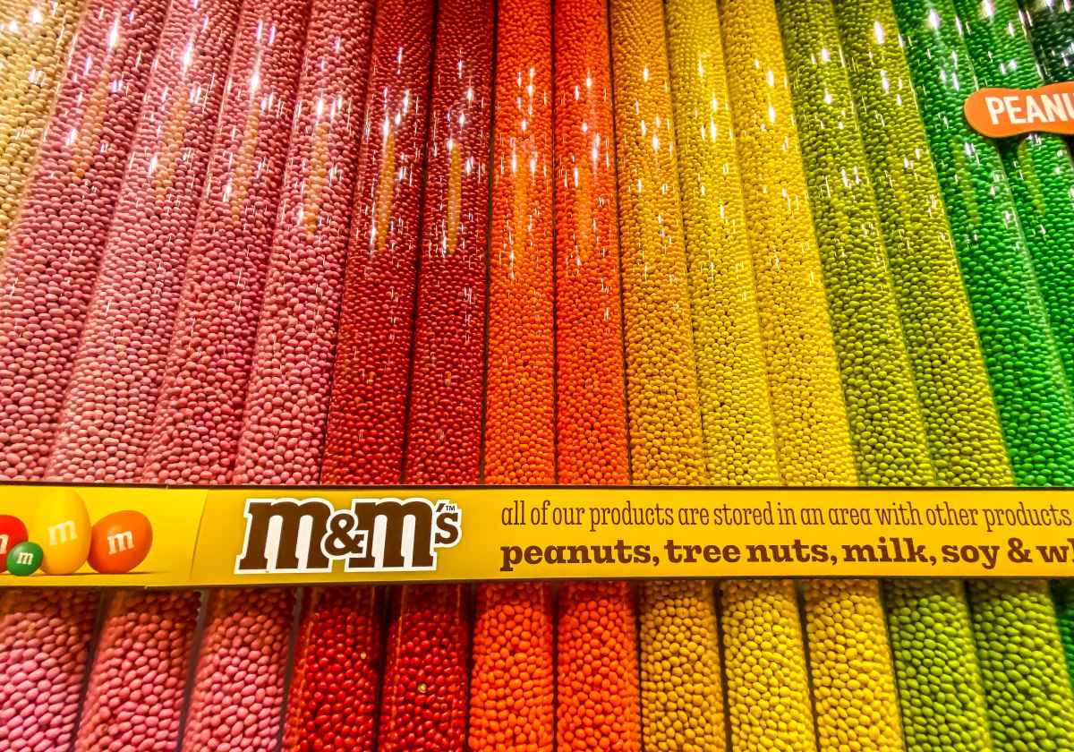 colorful m&m candies vegas