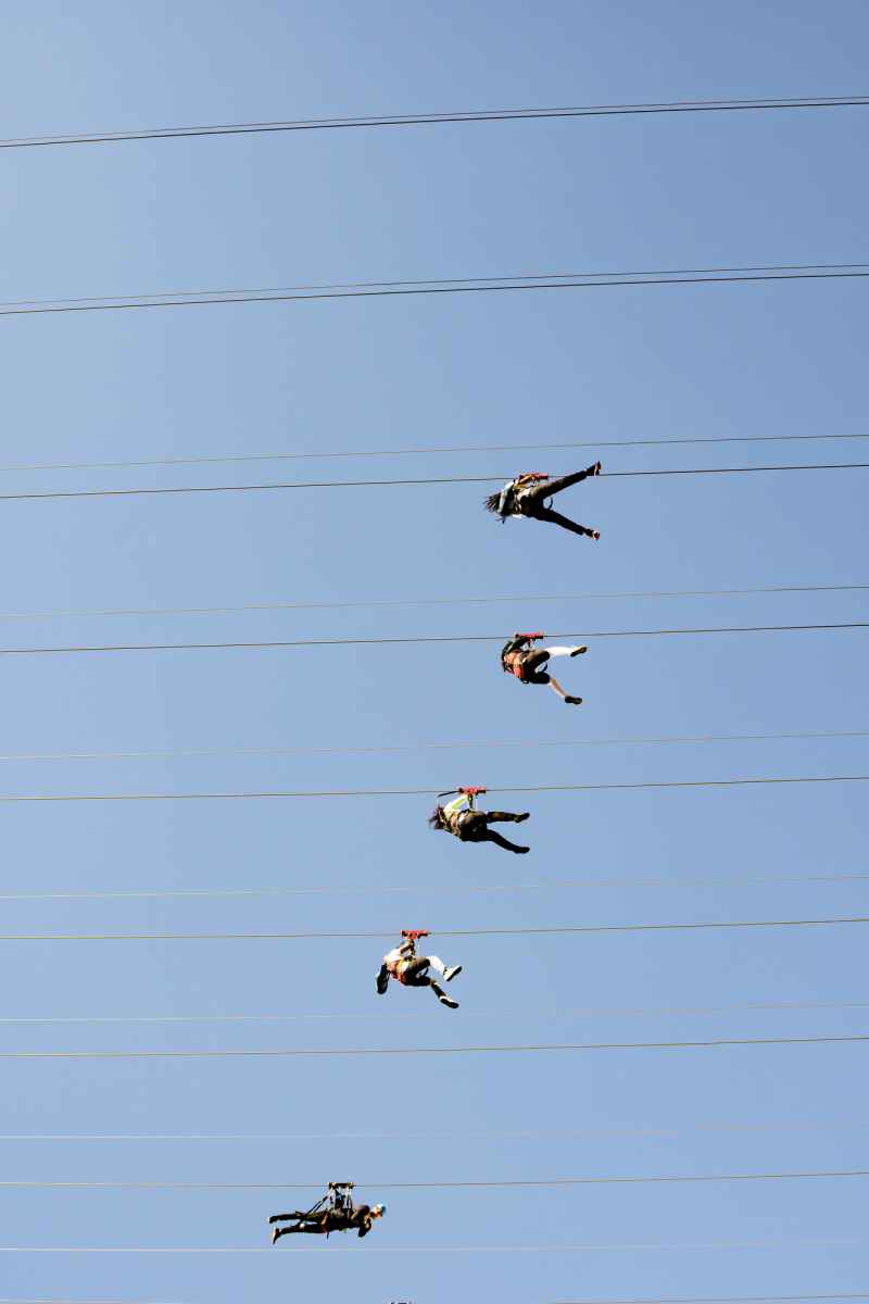 FlyLINQ zipline on the Las Vegas Strip