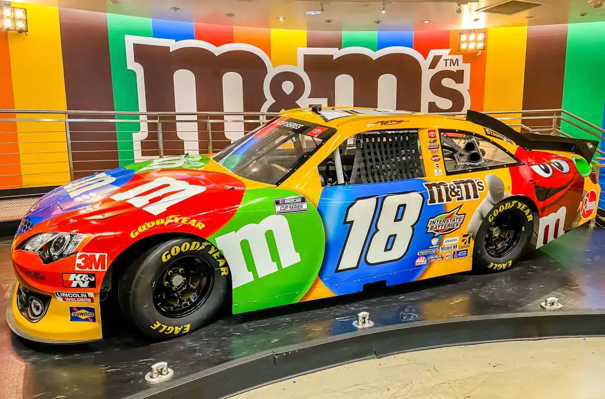 m&m race car