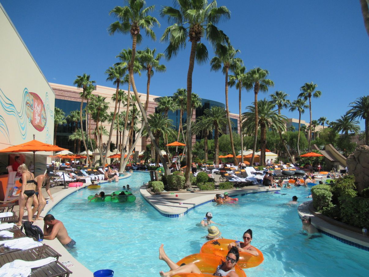 lazy river at MGM Grand Pool Complex
