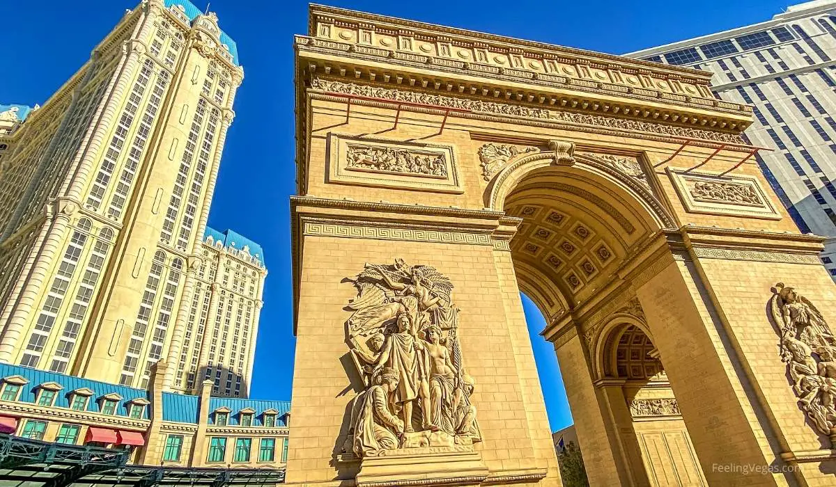 Arc de Triomphe replica at Paris Las Vegas