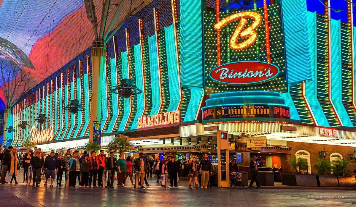 Binion's is an off-strip casino in downtown Las Vegas