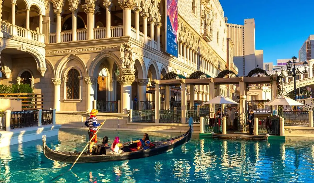 Replica of Venice, Italy's Grand Canal at The Venetian in Las Vegas