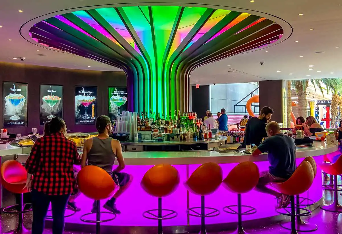 candy martini bar in las vegas at the linq promenade