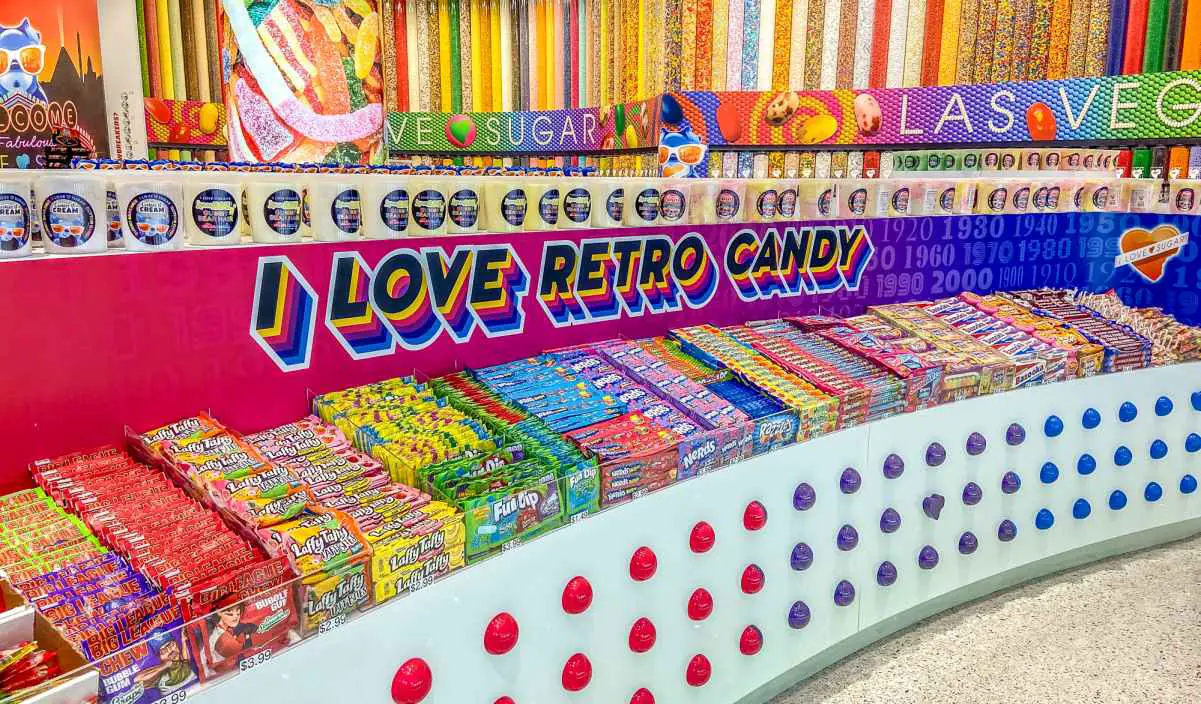 Retro candy at I Love Sugar in Las Vegas