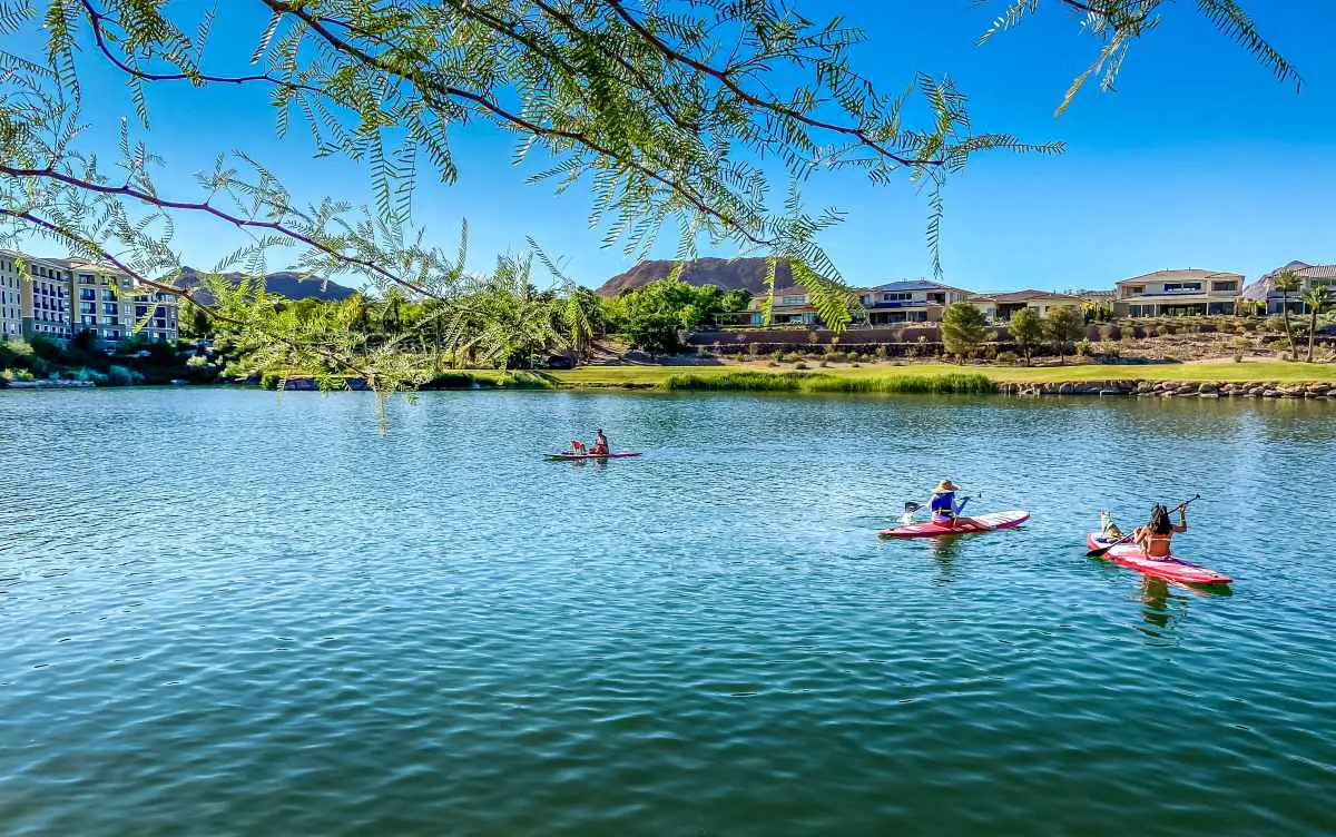 View of Lake Las Vegas from the shore