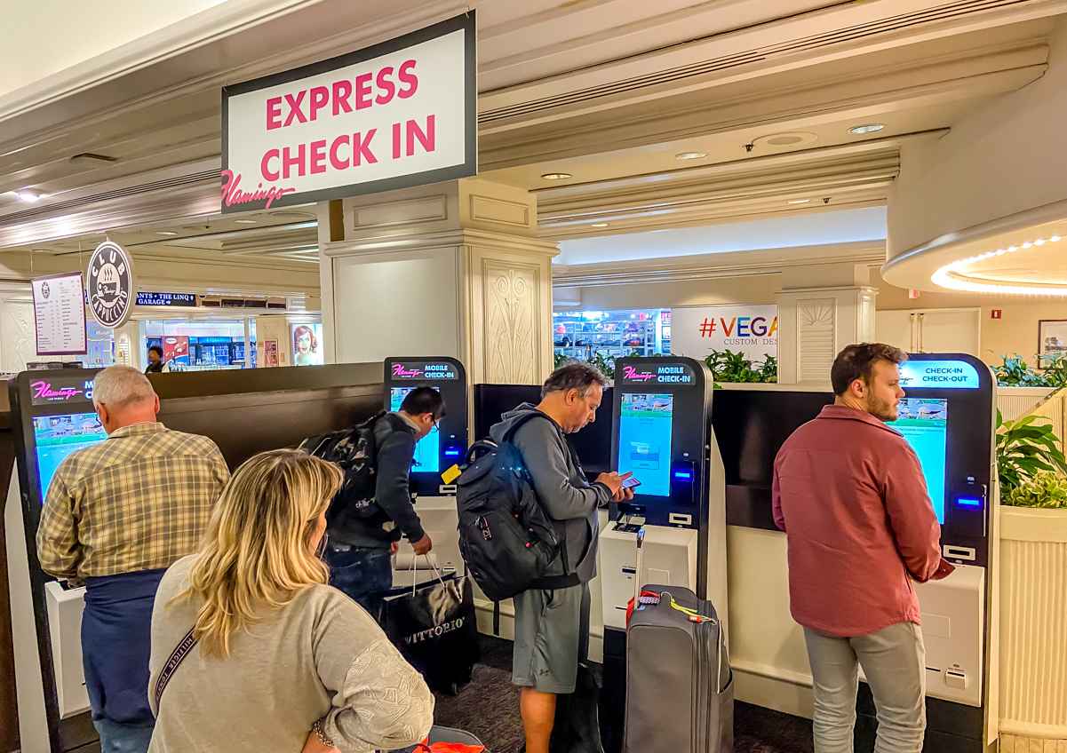 flamingo self check in kiosk