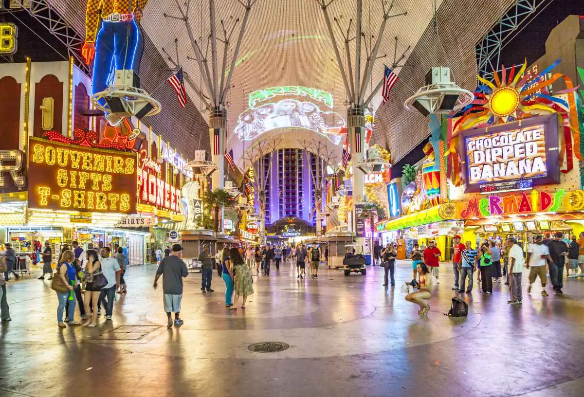 Fremont Street in Las Vegas is where the party is at.