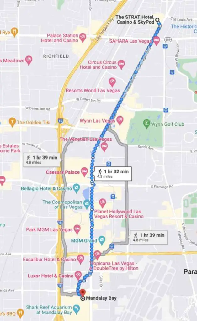 Can You Walk Everywhere in Las Vegas? (What You Need to Know) 2 walking the strip end to end
