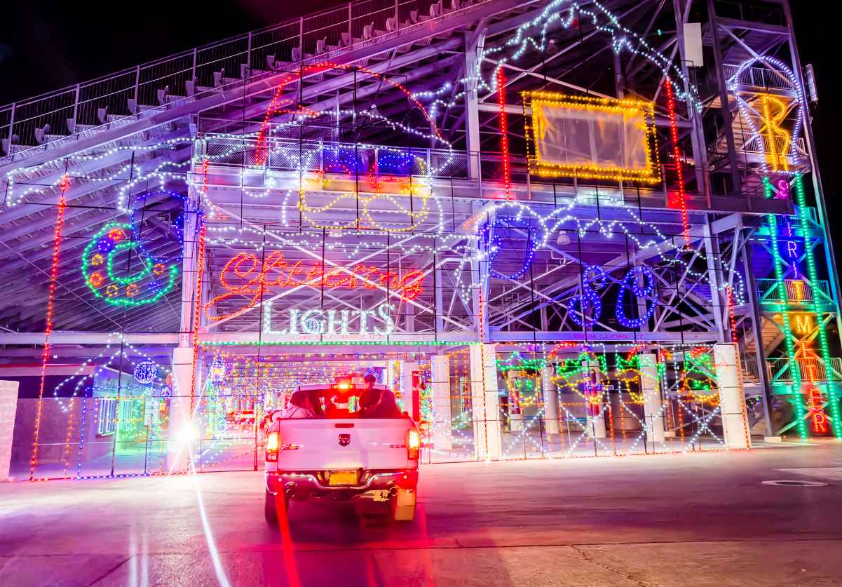 Glittering Lights at the Las Vegas Motor Speedway