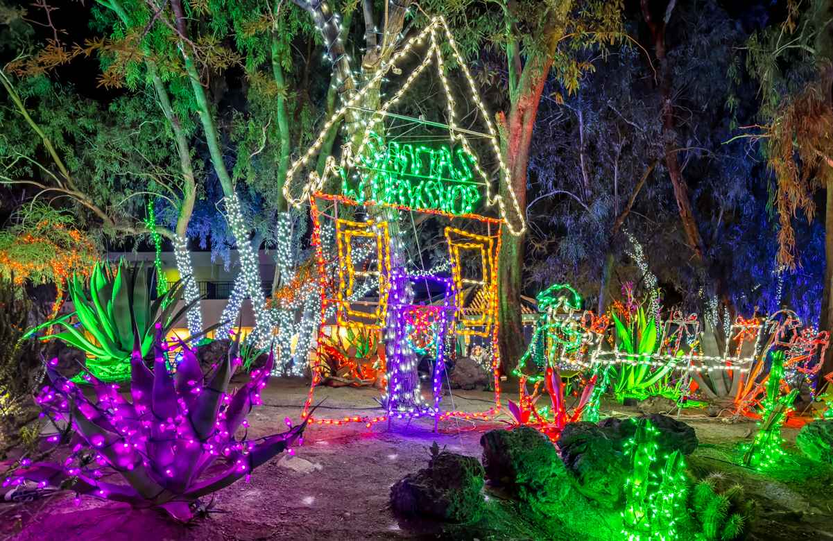 To see the holiday lights at Ethel M Chocolate Factory costs only $1