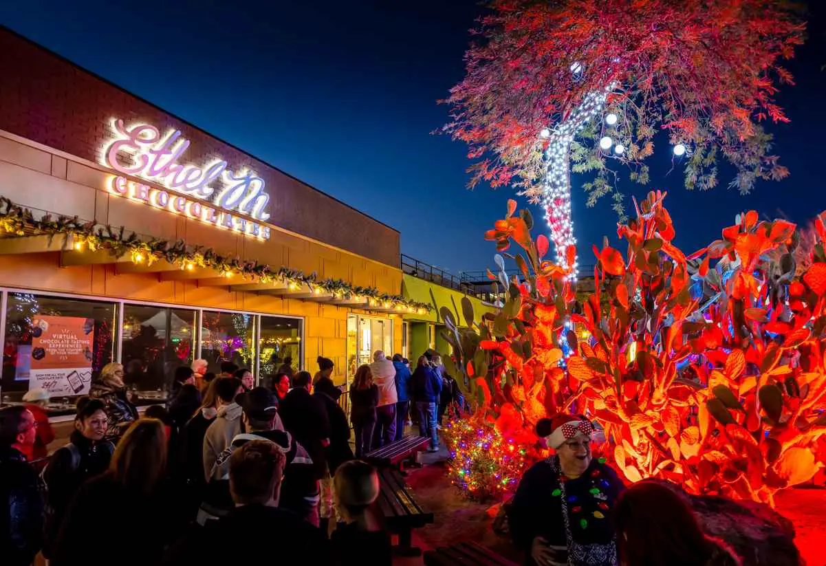 Ethel M Christmas lights display in Las Vegas