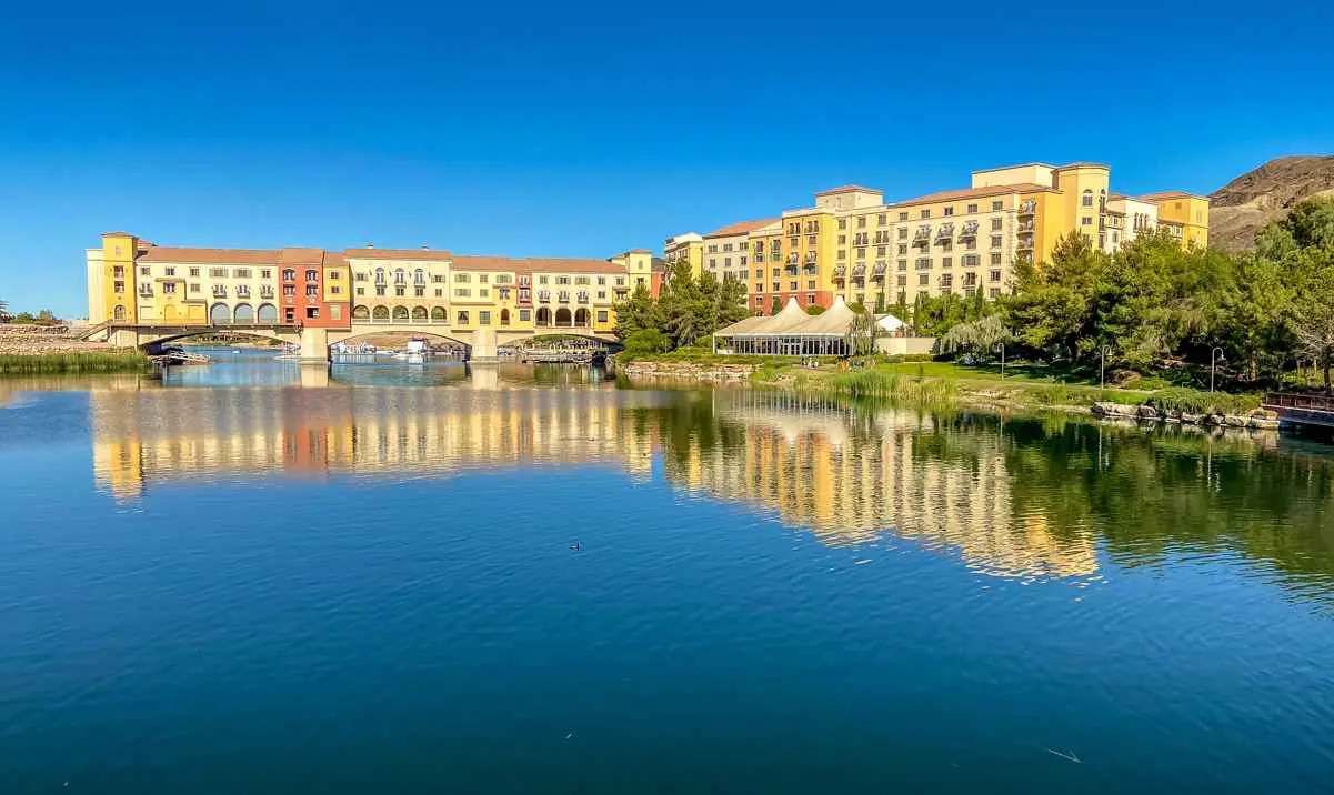 Visiting Lake Las Vegas is a nice relaxing outing with a baby