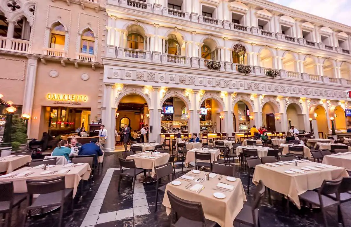 Canaletto Italian restaurant at The Venetian