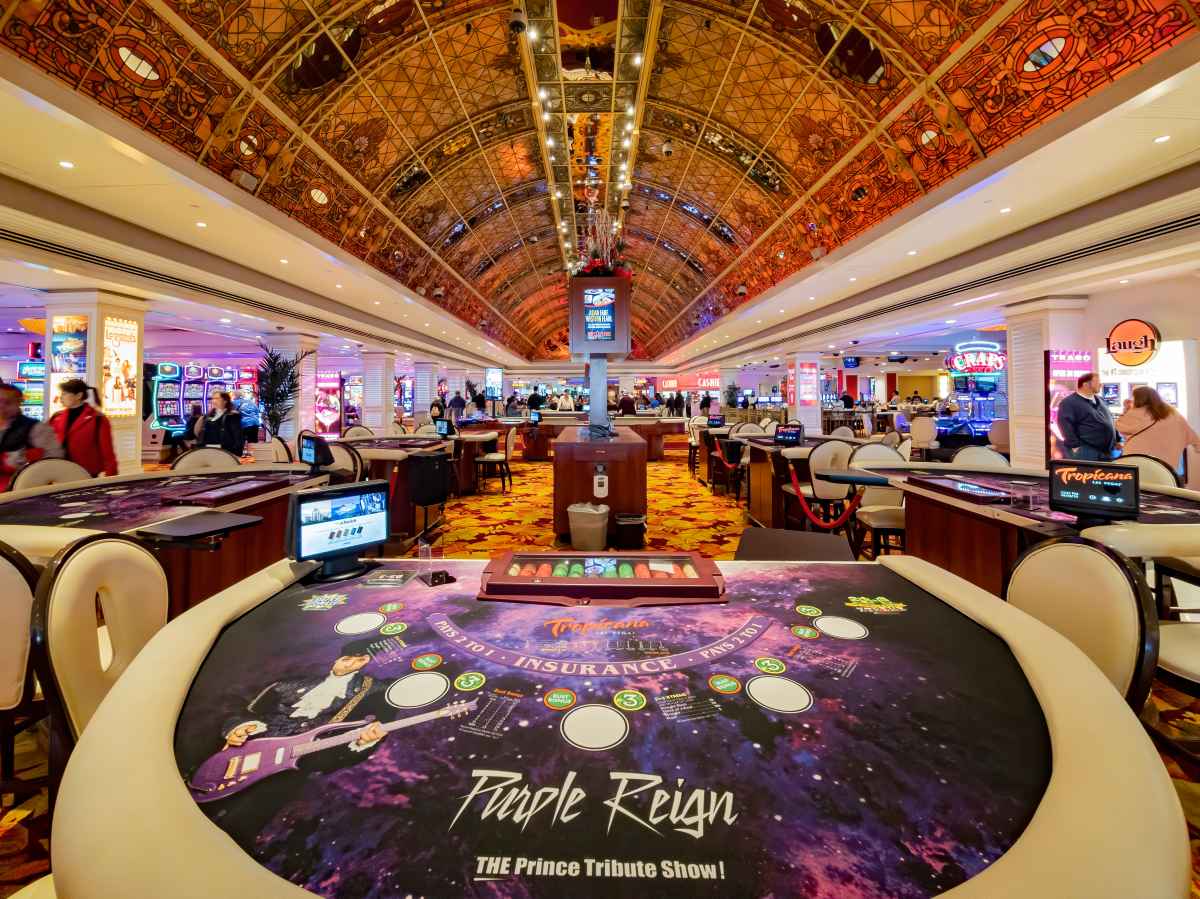Final Chance to Stay at the Iconic Tropicana Las Vegas (Last Weekend) 2 Table game area at Tropicana Las Vegas