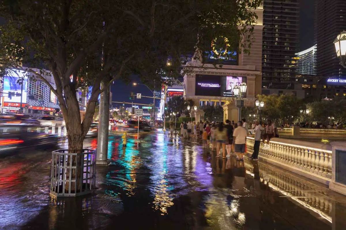 Las Vegas Experiences Heavy Localized Monsoon Rain