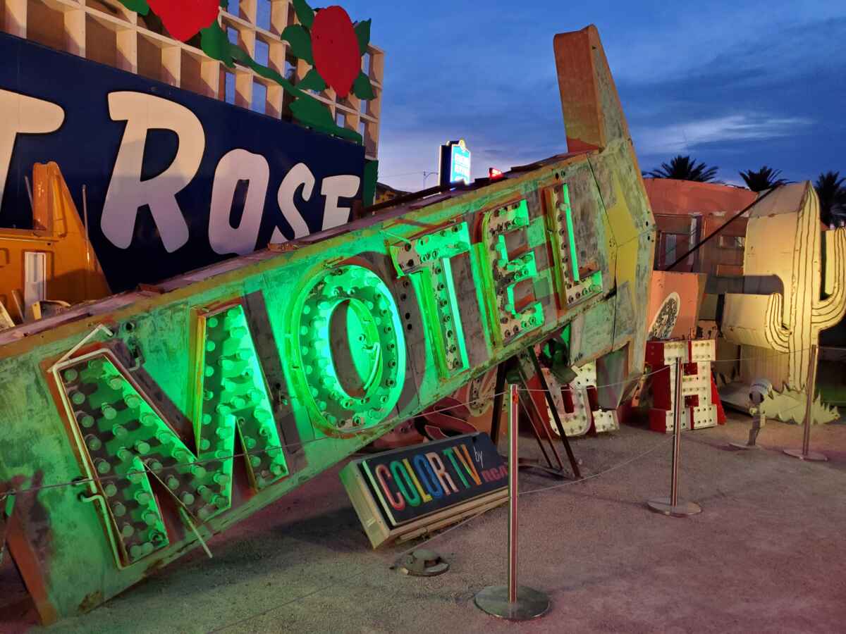 Visiting The Neon Museum at Night