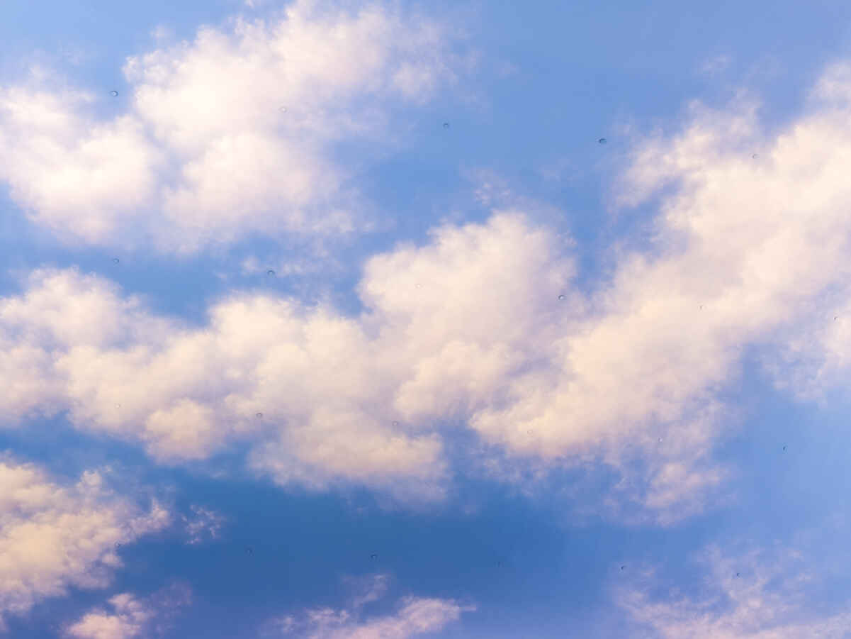 The clouds on the ceiling above the inside gondola ride at The Venetian