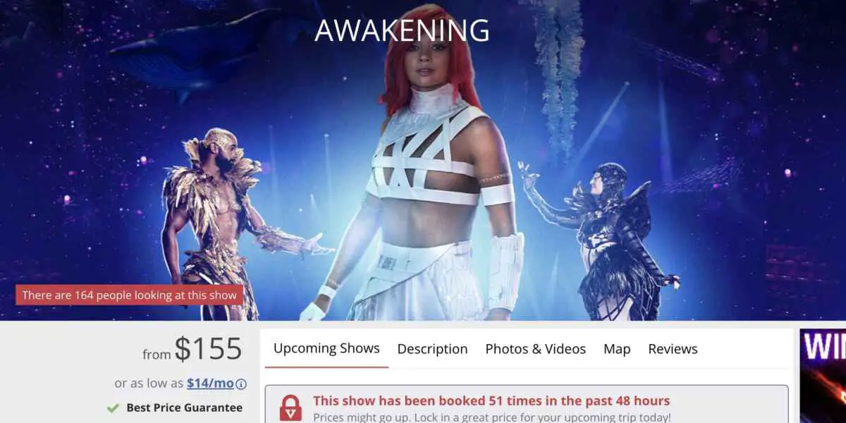 Las Vegas Shows Now Offer Monthly Payment Options 2 Awakening at Wynn Las Vegas now offers a payment plan