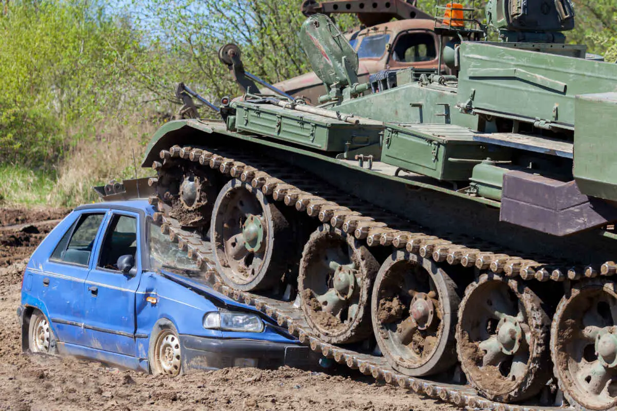 Can You Drive a Tank in Vegas? (Crush a Car With a Tank in Vegas!) 1 Can You Drive a Tank in Vegas