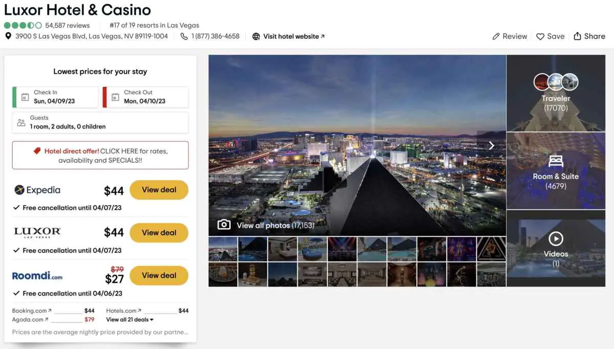 Why Is the Luxor Hotel So Cheap? (What You Need To Know) 2 Reasons the Luxor Hotel Is Cheap