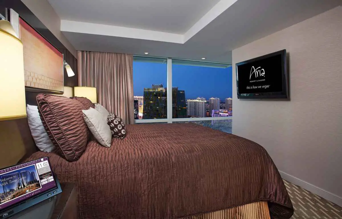aria center suite with strip view