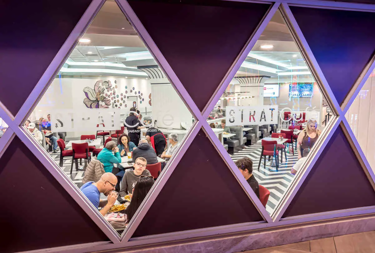 Budget Dining Options include The STRAT Cafe