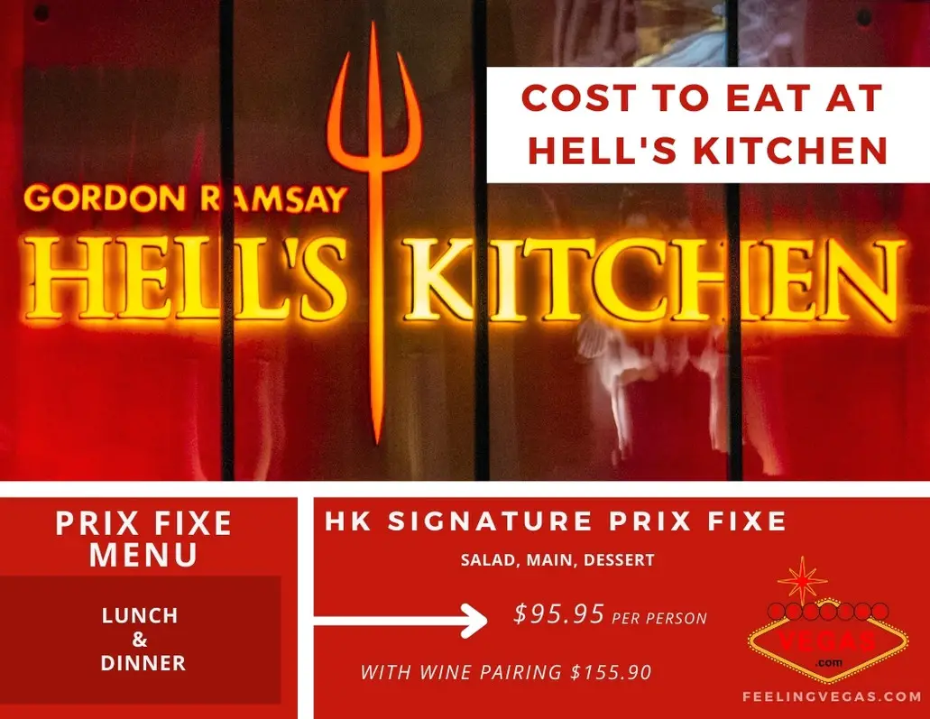 Cost to Eat at Hell's Kitchen Las Vegas