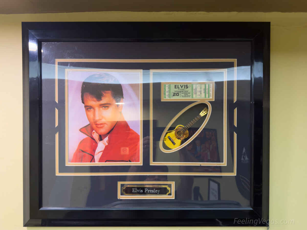 Elvis memorabilia at All Shook Up show