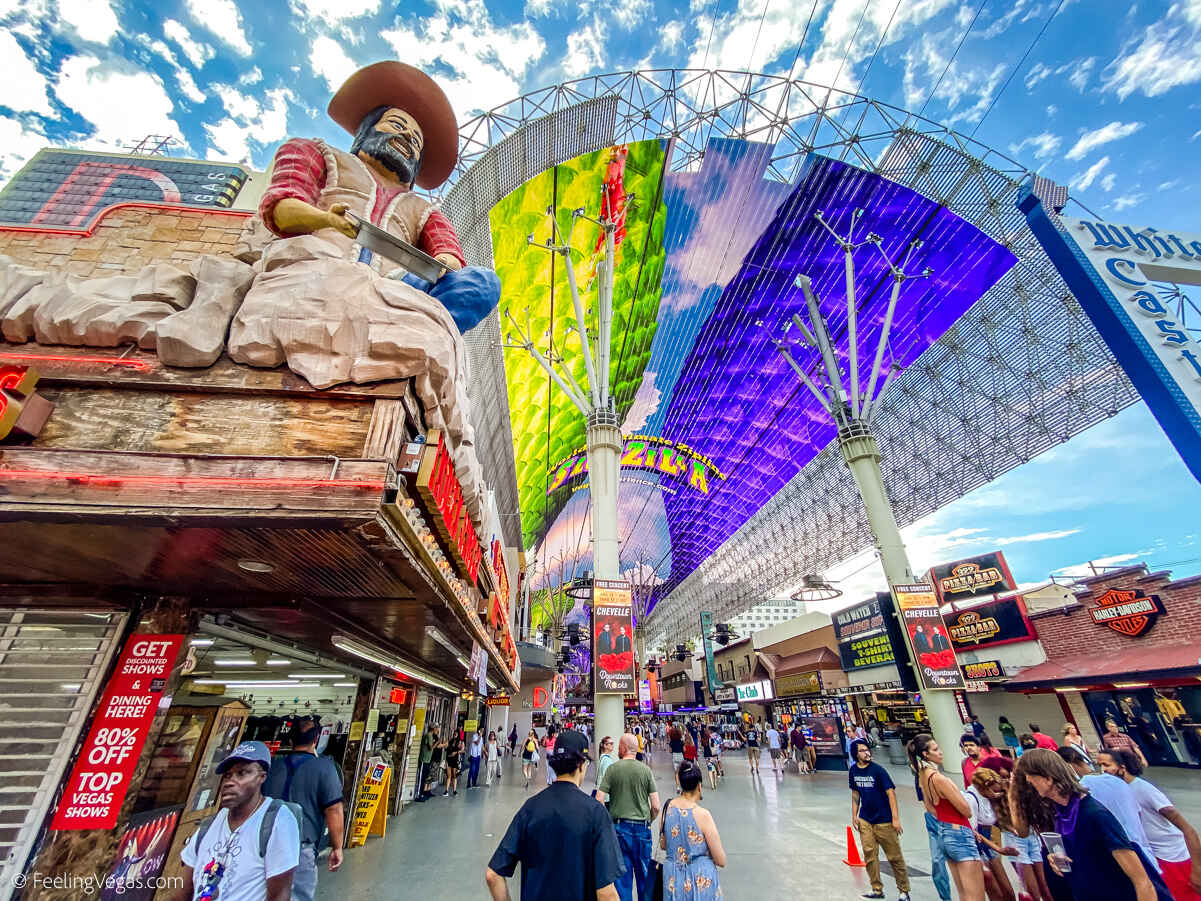 Fremont Street is an off-strip area full of hotels, attractions, and fun.