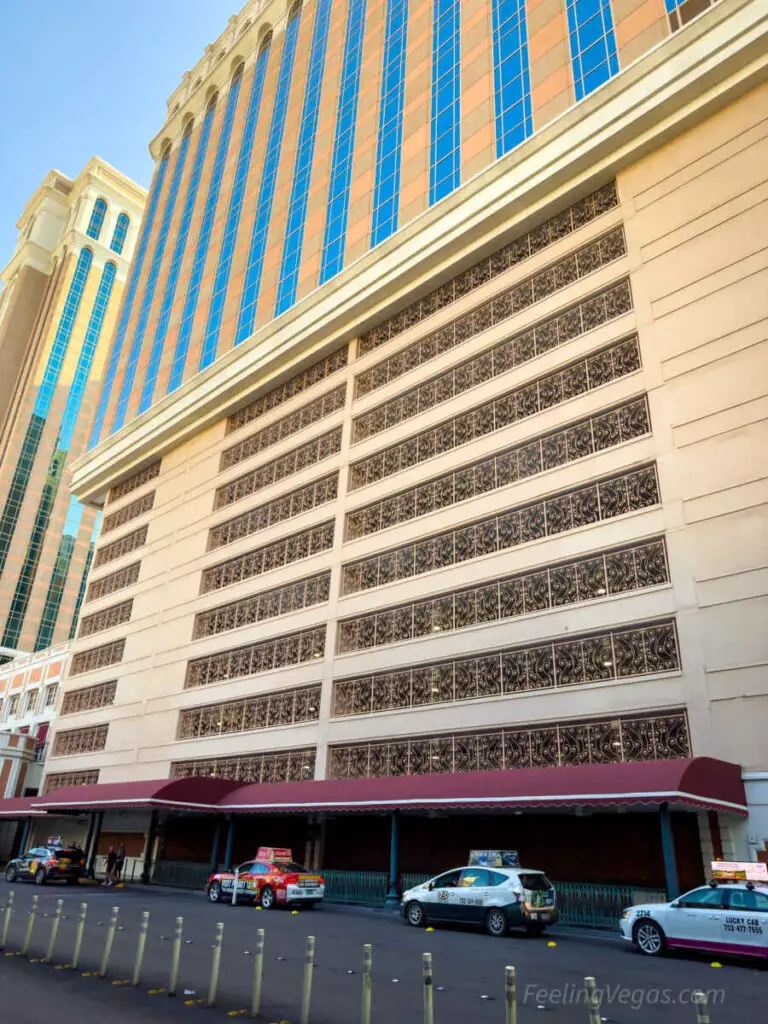 The parking garage at the Venetian Hotel and Casino