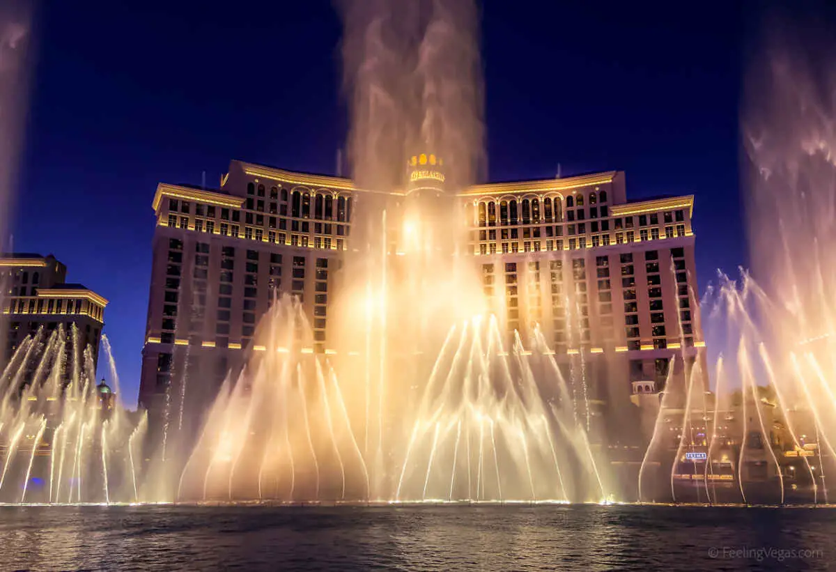 How deep are the Bellagio Fountains
