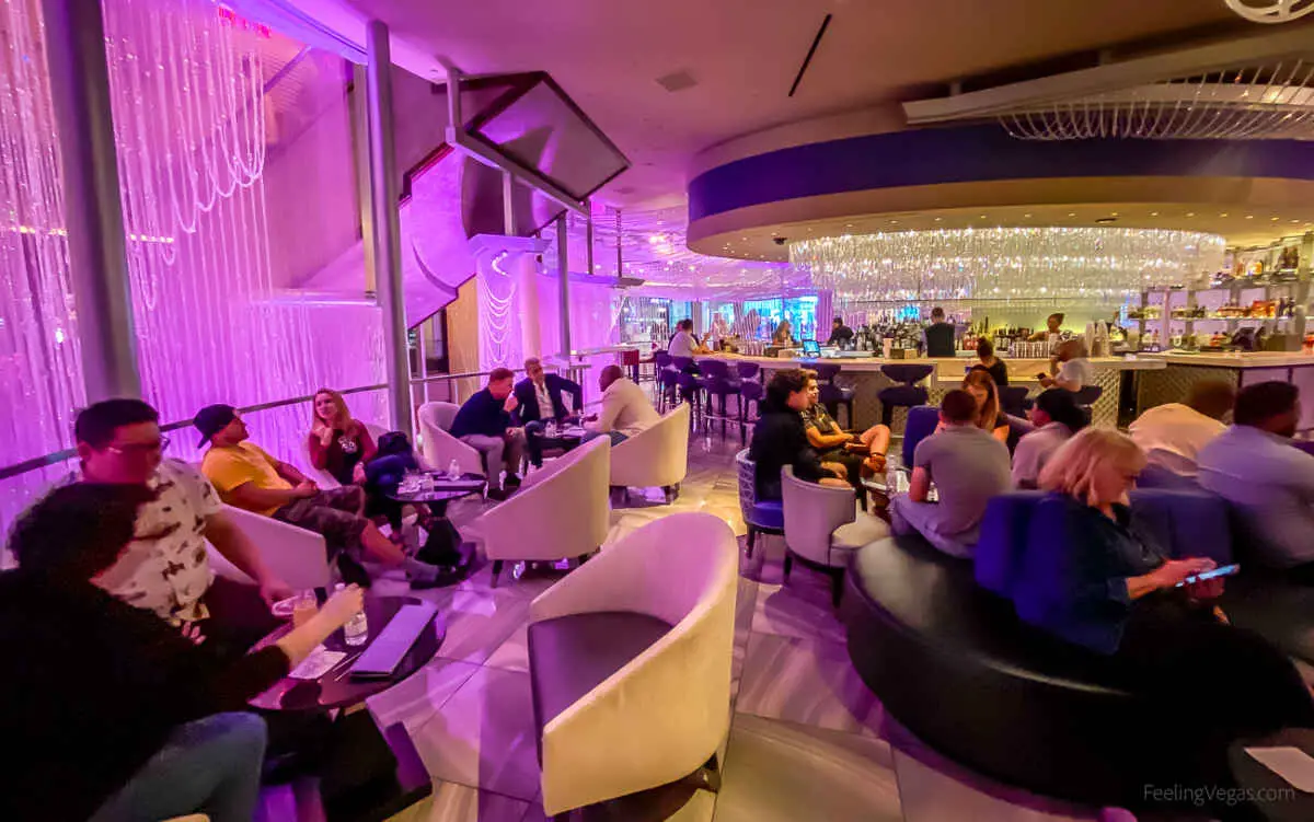 Main floor level at The Chandelier Bar at The Cosmopolitan in Las Vegas.